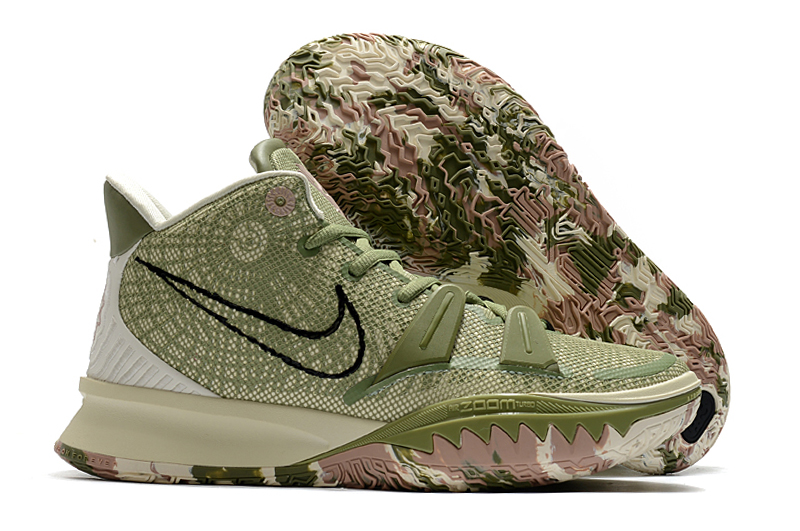 Nike Kyrie 7 Army Green Brown Shoes